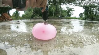Crushing Crunchy & Soft Things by Car -EXPERIMENTS: Water Balloon in SLOW MOTION!