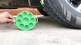 Crushing Crunchy & Soft Things by Car -EXPERIMENTS: Car vs Ball(clay color)