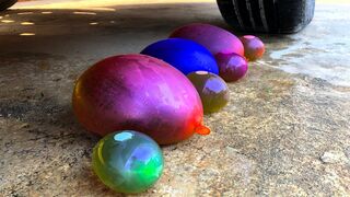 Crushing Crunchy & Soft Things by Car -EXPERIMENTS: Car vs Mirinda Balloons