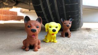 Crushing Crunchy & Soft Things by Car -EXPERIMENTS: Car vs Body Dog (toy)