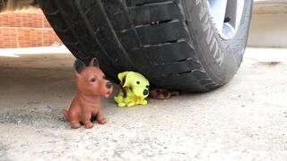 Crushing Crunchy & Soft Things by Car -EXPERIMENTS: Car vs Body Dog (toy)
