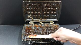 Crushing Crunchy & Soft Things by Car -EXPERIMENTS: Waffle Maker Vs Jelly Candy