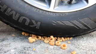 Crushing Crunchy & Soft Things by Car -EXPERIMENTS: CAR VS JELLYS, TOYS