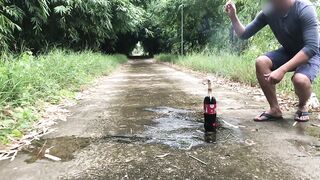 Crushing Crunchy & Soft Things by Car -EXPERIMENTS: CAR VS LIGHT BULBS -COCA COLA VS MINI FIREWORK