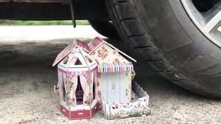 Crushing Crunchy & Soft Things by Car -EXPERIMENTS: CAR VS HOUSE (toys)