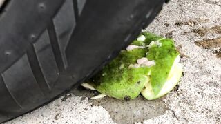 Crushing Crunchy & Soft Things by Car -EXPERIMENTS: CAR VS LIGHTER, TOMATO, WATERMELON, MANGO ...
