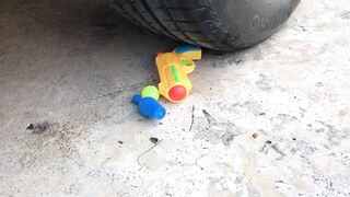Crushing Crunchy & Soft Things by Car -EXPERIMENTS: CAR VS RUBBER DUCKS, CANDY, TOYS