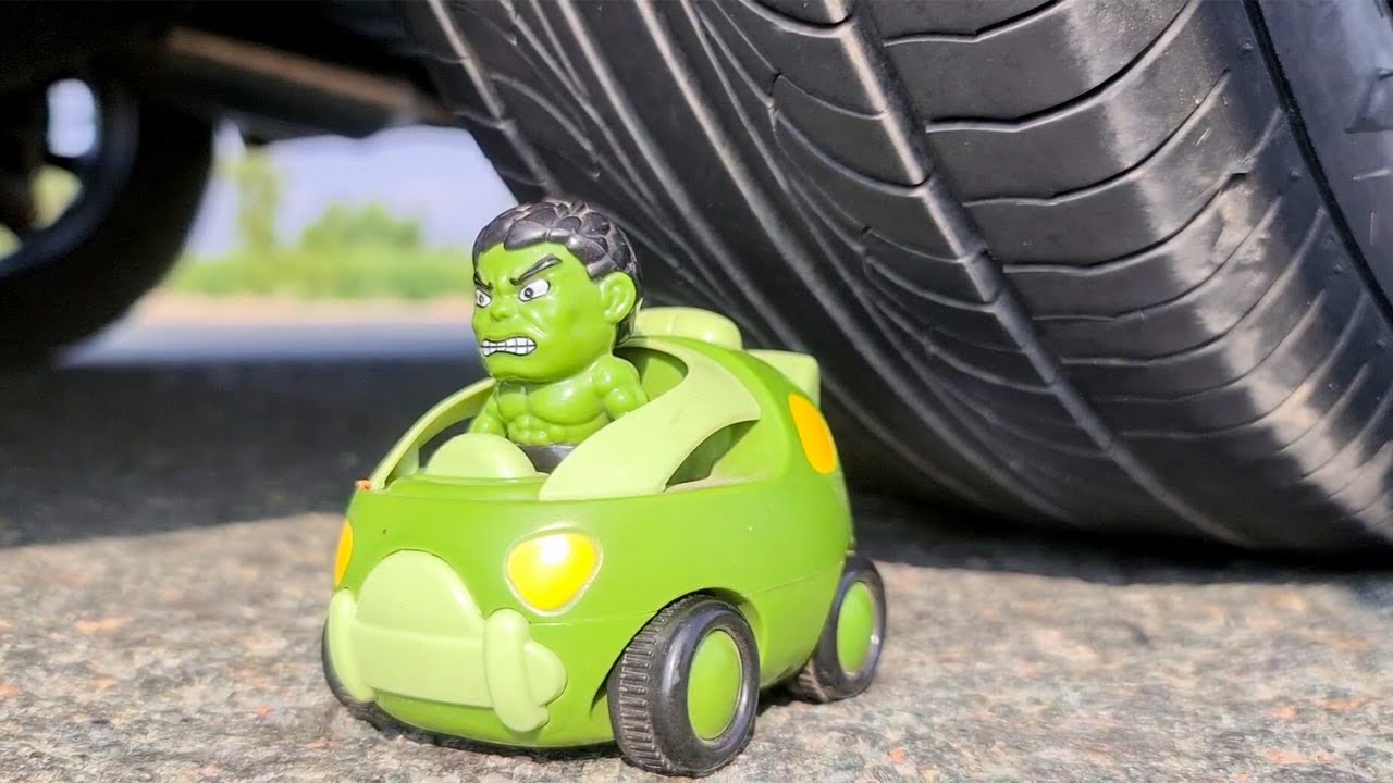 Crushing Crunchy Soft Things By Car EXPERIMENT CAR VS HULK TOY CAR