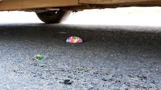 Crushing Crunchy & Soft Things by Car! EXPERIMENT: Car vs Coca Cola, Toothpaste, Balloons