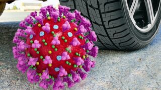 Crushing Crunchy & Soft Things by Car! - EXPERIMENT: CORONAVIRUS VS CAR