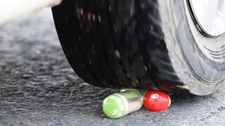Crushing Crunchy & Soft Things by Car! EXPERIMENT CAR VS APPLES