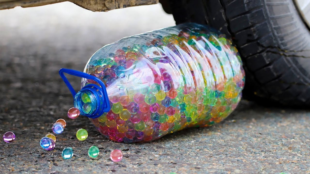 Crushing Crunchy & Soft Things by Car! EXPERIMENT CAR vs GAINT ORBEEZ