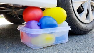 Crushing Top 25 Things by Car! Experiment: Lots Of Balloons vs Car