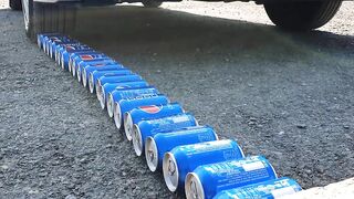 Crushing Crunchy & Soft Things by Car! - EXPERIMENT: 50 PEPSI VS CAR TEST