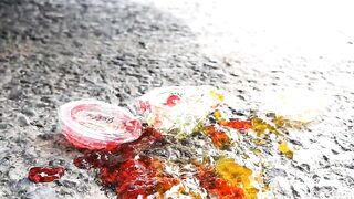 Crushing Crunchy & Soft Things by Car! - EXPERIMENTS: TOILET NAPHTHALENE BALLS VS CAR CRUSHING TEST