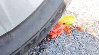 Crushing Crunchy & Soft Things by Car! CAR VS COCA-COLA & COLORED BALLOONS CRUSHING TESTS