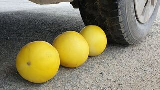 Experiment: Car vs Canary Melons