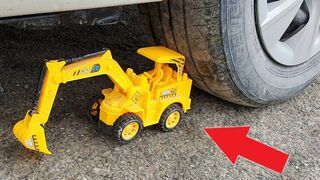 Experiment: Car vs Toy Excavator Truck