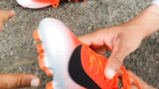 Ronaldo Football Boots vs Car Crushing Experiment