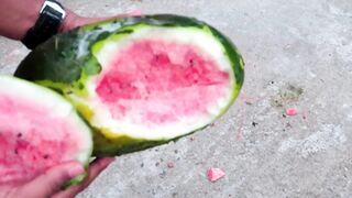 Crushing Crunchy & Soft Things by Car! - EXPERIMENT: Ice Watermelon vs Car