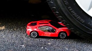 Crushing Crunchy & Soft Things by Car! - EXPERIMENT: Car vs Toy Car