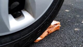 Crushing Crunchy & Soft Things by Car! - EXPERIMENT: Car vs Bread