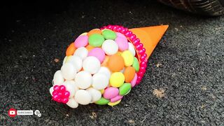 Crushing Crunchy & Soft Things by Car! EXPERIMENT: Car vs Mentos Ice Cream