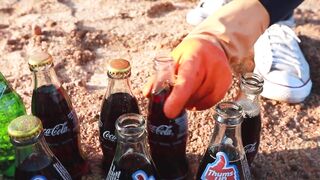 Fanta, Coca Cola, Sprite, Pepsi, Limca, Schweppes and Many Other Sodas vs Mentos Underground