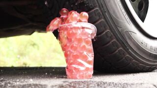 Crushing crunchy & Soft Things By Car! Experiment:Car vs Orbeez