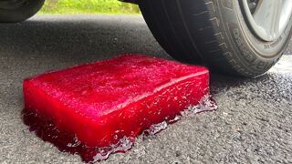 Crushing Crunchy & Soft Things By Car! - Experiment: CAR VS JELLY