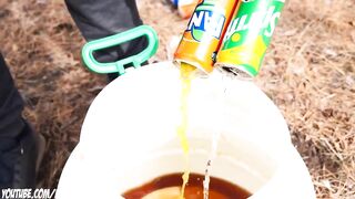 Experiment: Cola, Mirinda, Sprite, Pepsi vs Armstrong and Mentos