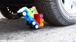 Experiment: Car vs Ice Fanta, Sprite, Mirinda Balls | Crushing Crunchy & Soft Things by Car!