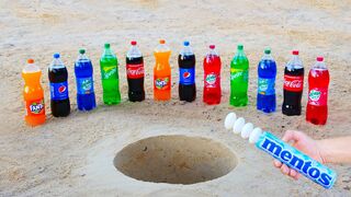 Coca Cola, Fanta, Pepsi, Mirinda, Sprite vs Mentos Underground
