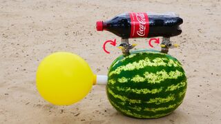 Experiment: Coca Cola vs Mentos and Watermelon