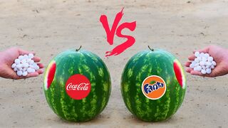 Experiment: Cola vs Fanta and Watermelons