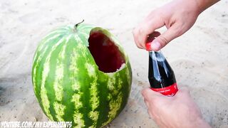 Experiment: Cola vs Fanta and Watermelons