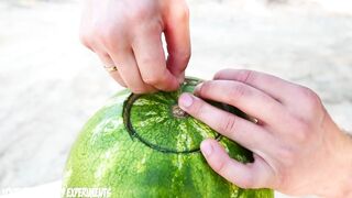 Experiment: Will Watermelon Explode ?