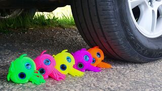 Crushing Crunchy & Soft Things by Car! EXPERIMENT: Car vs Octopus Balls