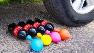 Crushing Crunchy & Soft Things by Car! EXPERIMENT: Car vs Balloons and Cola