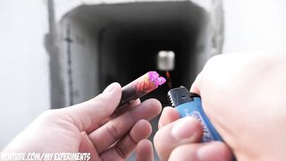 Experiment: Mini Firecrackers inside the Tunnel