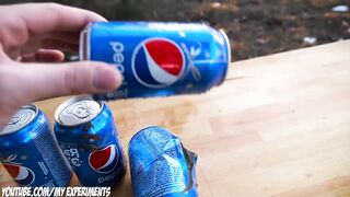 Experiments: Gun vs Сans of Pepsi