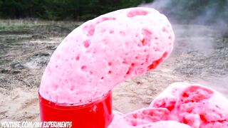 WOW! Huge Volcano Eruption from Big Cola and Fanta plus Mentos