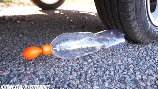 Experiment: Car vs Coke and Mentos with Balloons