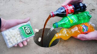 Experiment: Coke, Fanta, Sprite and Tic-Tac Underground