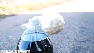 Experiment: CAR vs XXL Coca-Cola and Balloon of Mentos