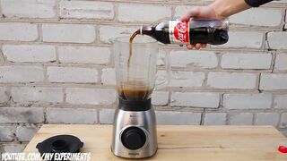 Experiment: Liquidizer vs Coca-Cola and Mentos