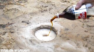 Experiment : Coca-Cola and Mentos Underground