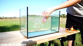 Experiment: Coca Cola with Mentos Under Water Reaction