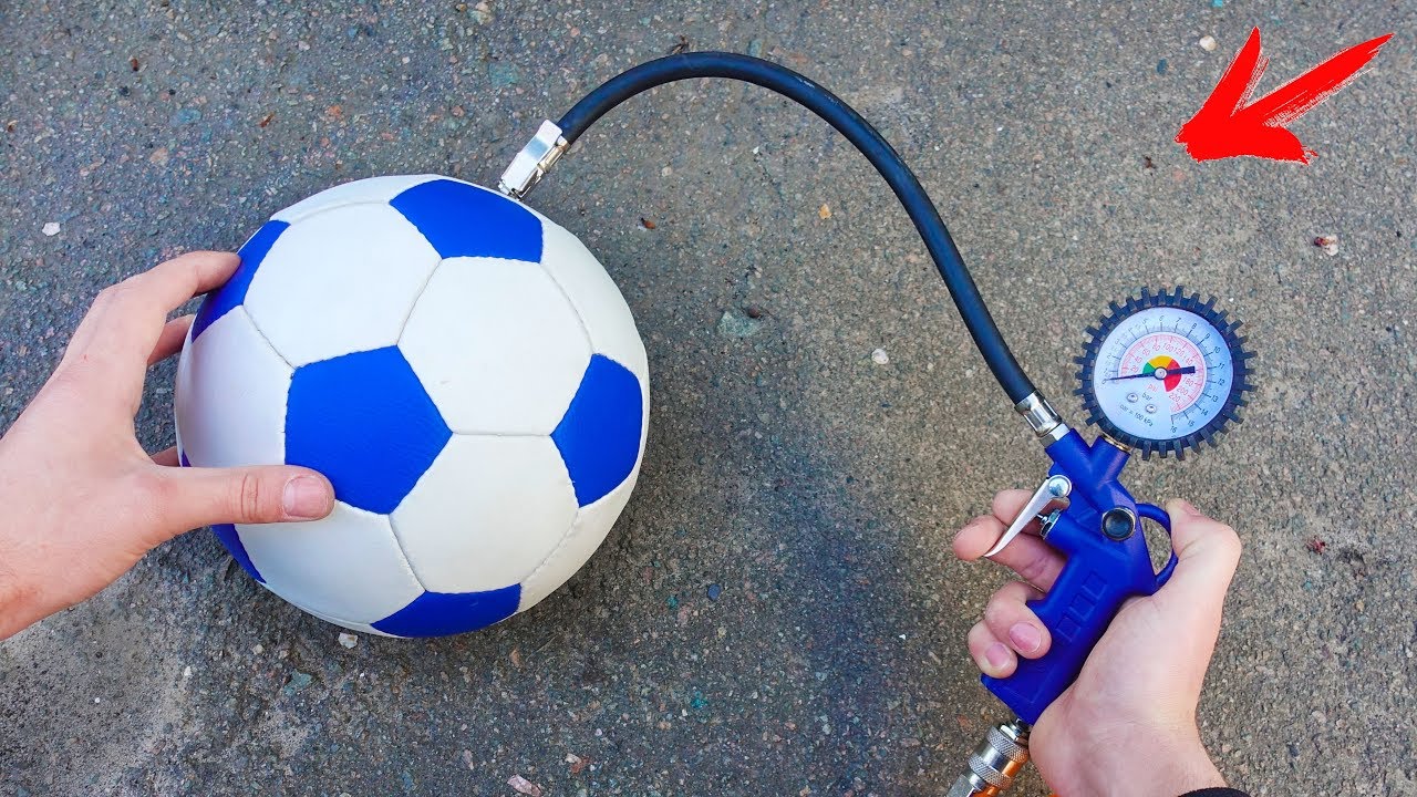 EXPERIMENT AIR COMPRESSOR VS SOCCER BALL