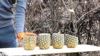 EXPERIMENT: Katana VS Pineapples